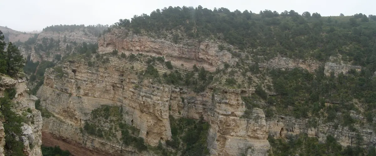 The canyon walls outside Cave of the Winds near Manitou Springs